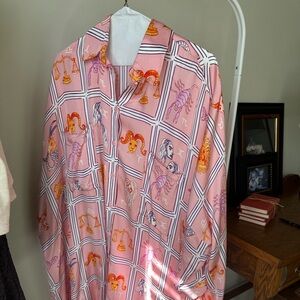 Corey Lynn Calter Pink and Purple zodiac dress from Anthropologie size Xs